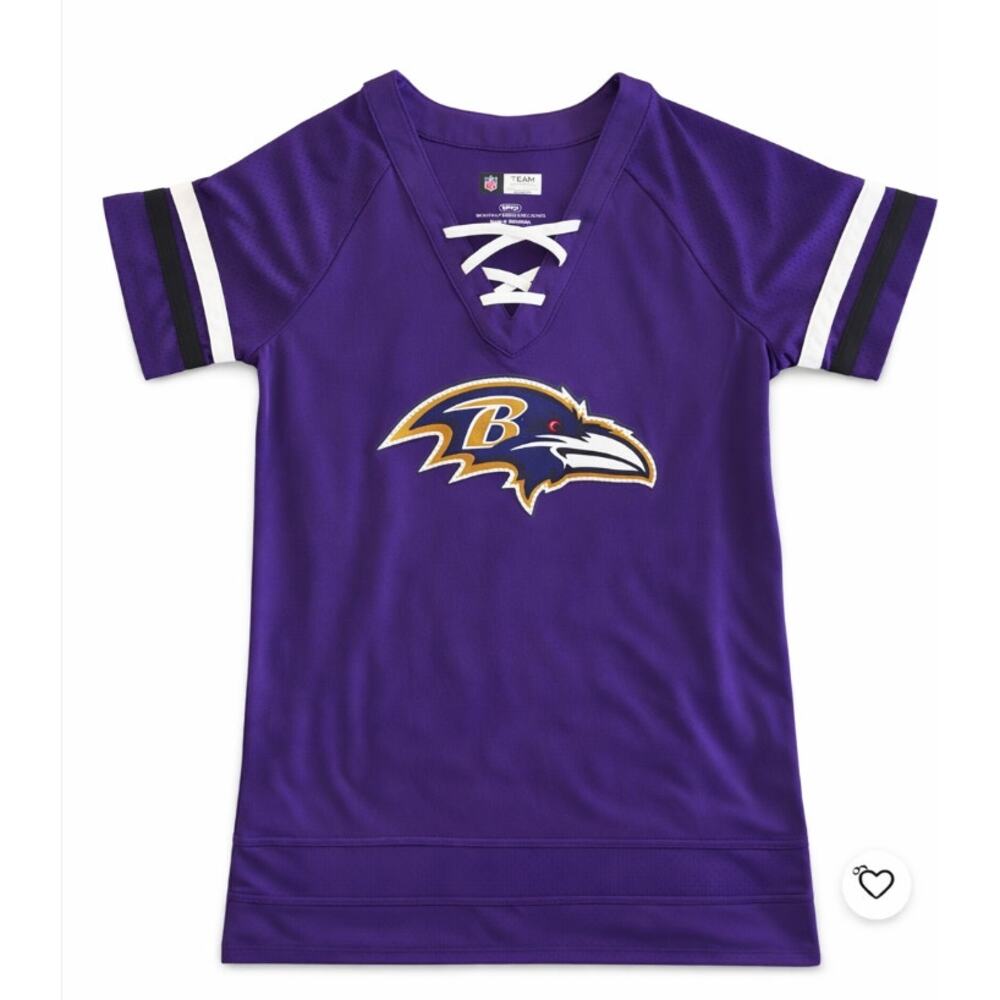 Baltimore Ravens Women’s Jersey Shirt Purple NFL Team Apparel Size Small NWOT